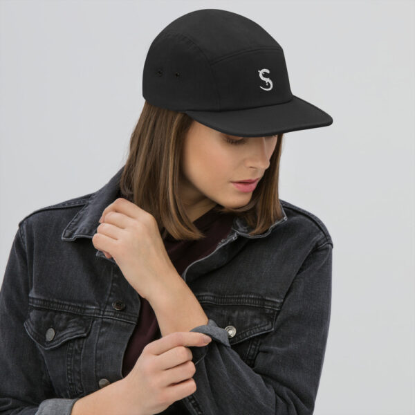 5 panel cap black front 61c8a629e3a09