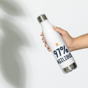 stainless steel water bottle white 17oz front 61b68ec8cf129