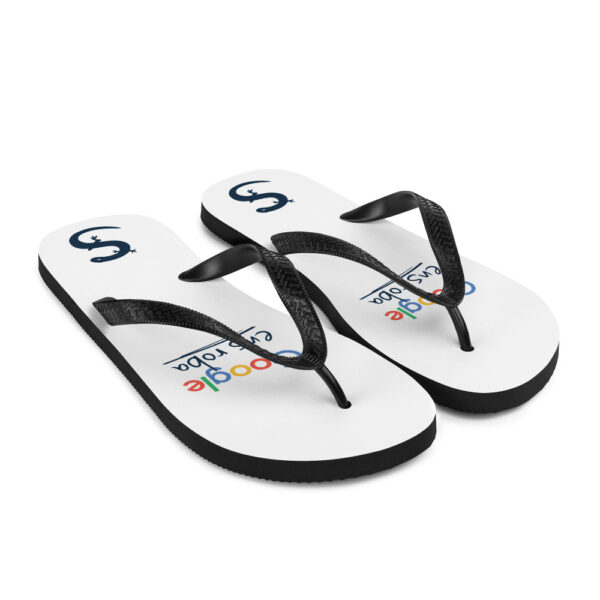 sublimation flip flops white front right 61c3873f73082