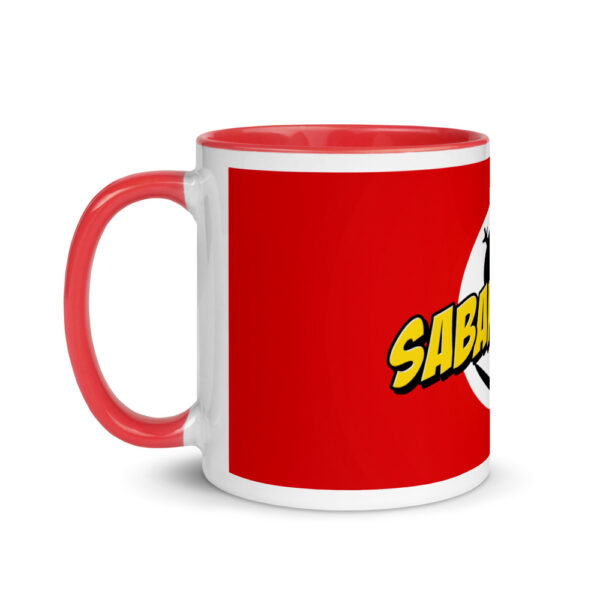 white ceramic mug with color inside red 11oz left 61b689963b491