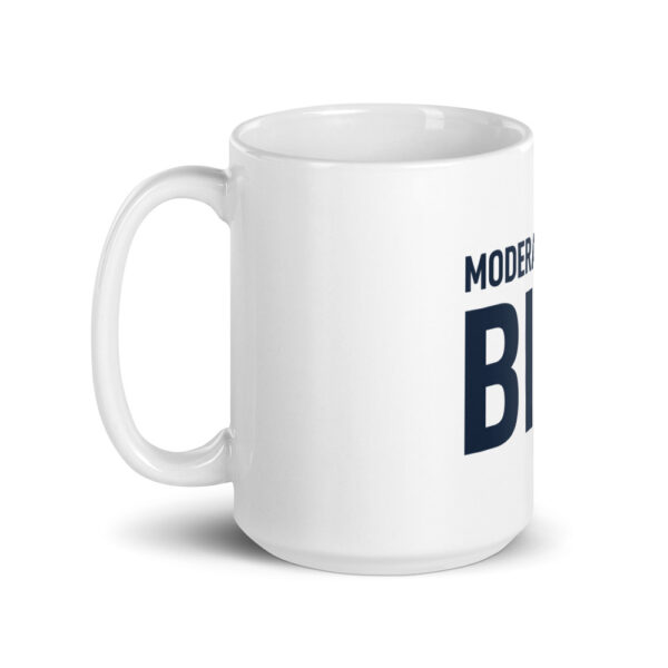 white glossy mug 15oz handle on left 61b679f5b1849